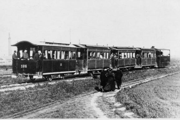 Dampftramway um 1890