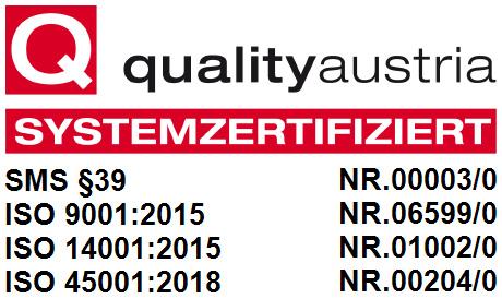 Zertifizierung des Qualitätsmanagements